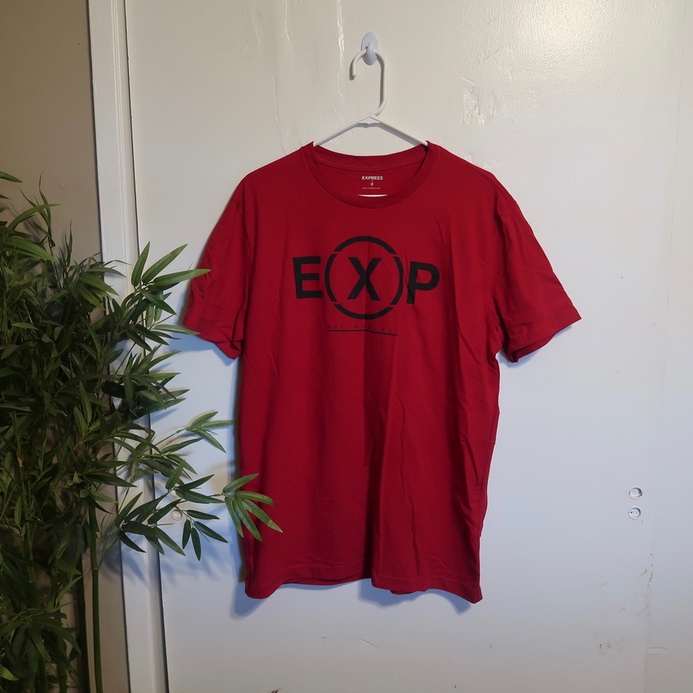 Mens Red Express Shirt Size XL